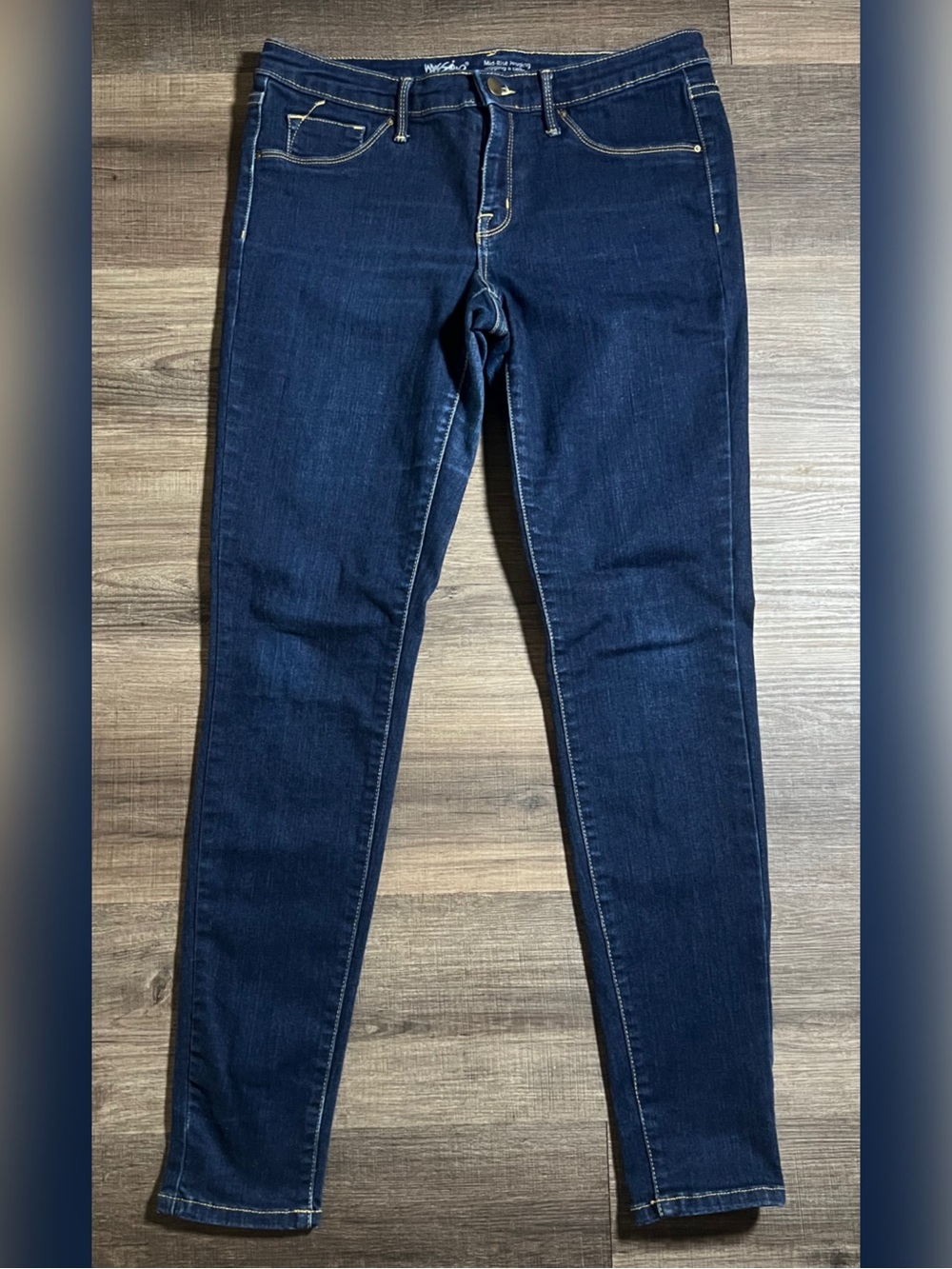 Women’s Size 10/30L Mossimo Mid-Rise Dark Denim Jegging - Picture 4 of 8